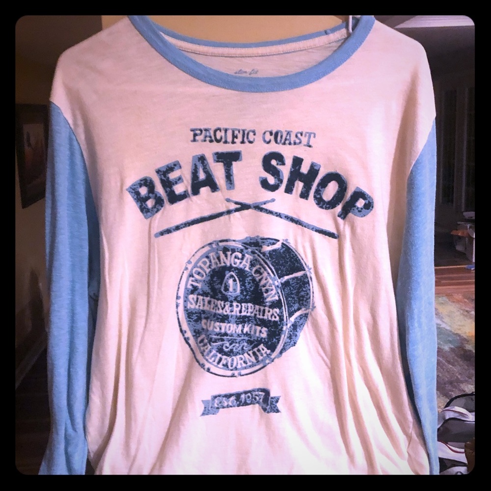 Lucky Brand “Pacific Coast Beats Shop” Long Tee